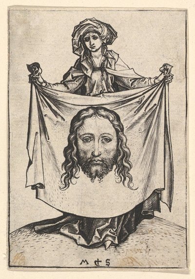 St. Veronica, ca. 1435-1491. af Martin Schongauer