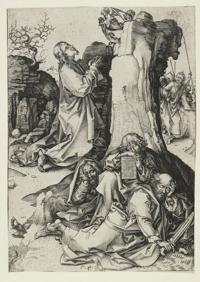 Kvalen i haven, slutningen af det 15. århundrede af Martin Schongauer