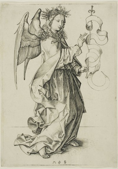 Bebudelsens engel af Martin Schongauer