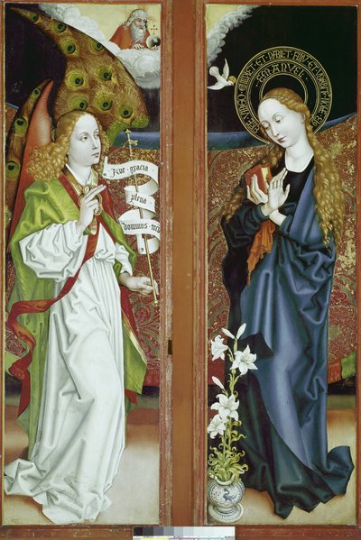 Bebudelsesaltertavlen af Orlier. Maleri af Martin Schongauer (1453-1491), olie på træ. Colmar, Unterlinden Museum af Martin Schongauer