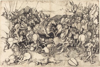 Slaget ved Sankt Jakob ved Clavijo af Martin Schongauer