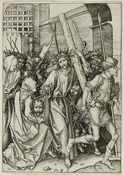 The Bearing of the Cross, fra The Passion af Martin Schongauer