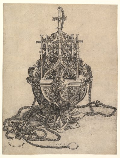 Røgelseskaret, ca. 1435-1491. af Martin Schongauer