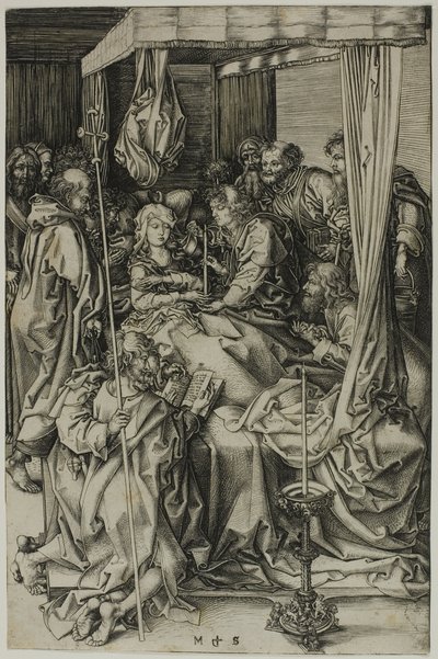 Jomfruens død af Martin Schongauer