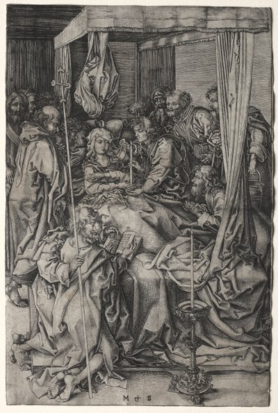 Jomfruens død af Martin Schongauer