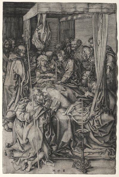 Jomfruens død. af Martin Schongauer