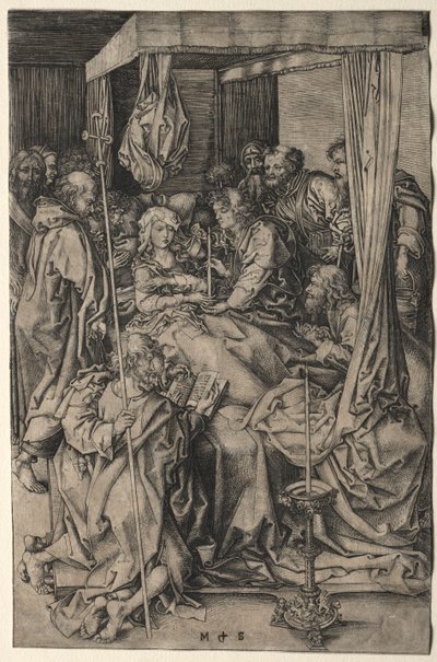 Jomfruens død. af Martin Schongauer