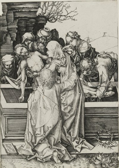 Gravmælet, slutningen af det 15. århundrede af Martin Schongauer