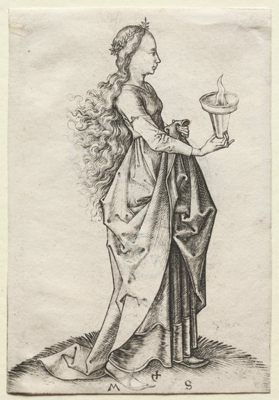 Den femte vise jomfru af Martin Schongauer