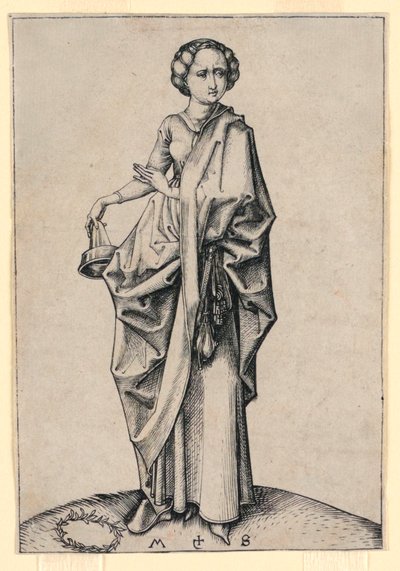 Den fjerde tåbelige jomfru af Martin Schongauer