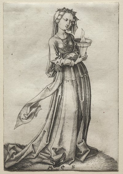Den fjerde vise jomfru af Martin Schongauer