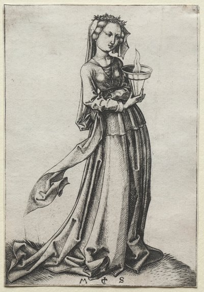 Den fjerde kloge jomfru af Martin Schongauer