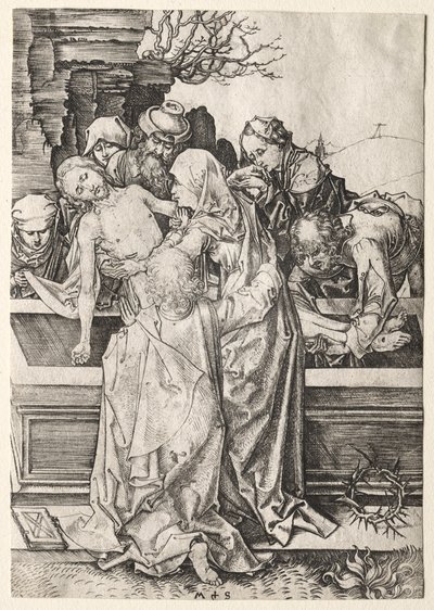 Lidenskaben: Begravelsen. af Martin Schongauer