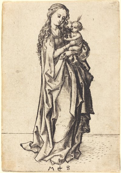 Den lille Madonna og barnet af Martin Schongauer