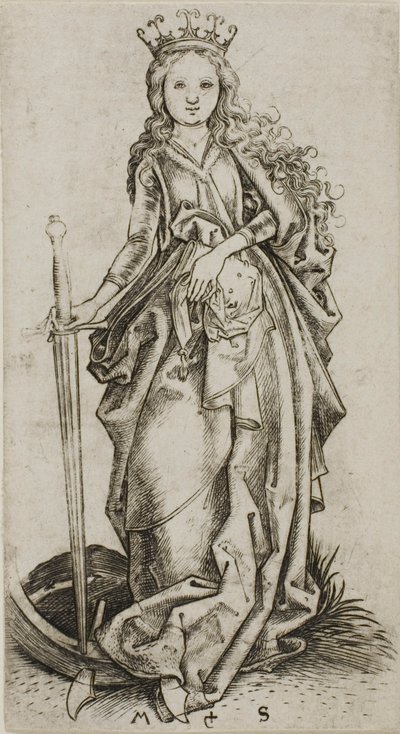Den lille Sankt Catherine af Martin Schongauer