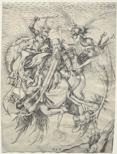 Sankt Anthonys fristelse af Martin Schongauer