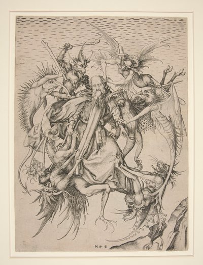 Sankt Anthonys trængsler af Martin Schongauer