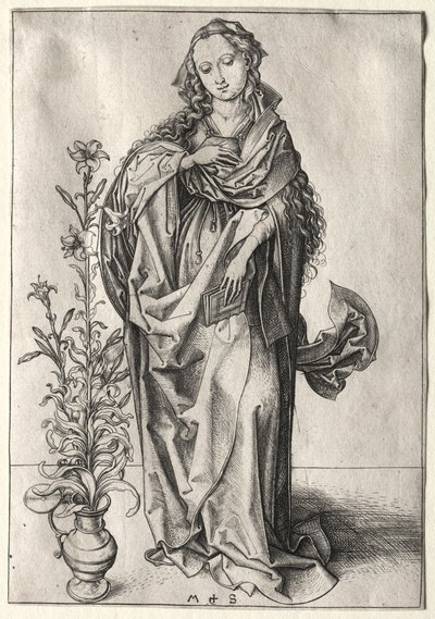 Bebudelsens Jomfru. af Martin Schongauer