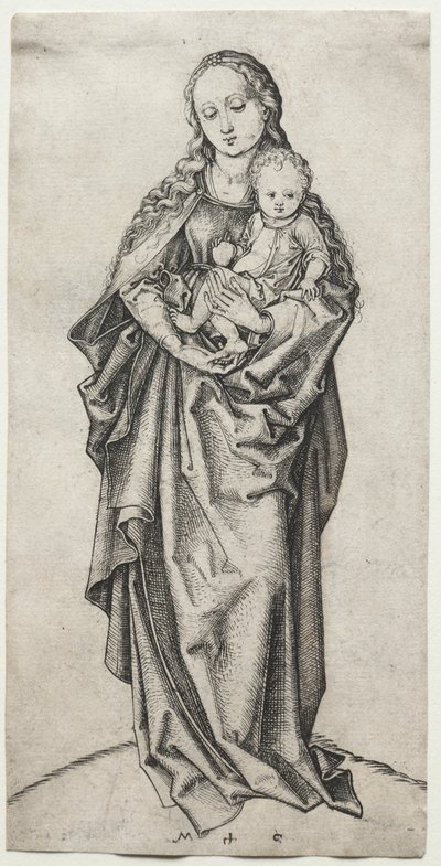 Jomfru og barn med et æble af Martin Schongauer