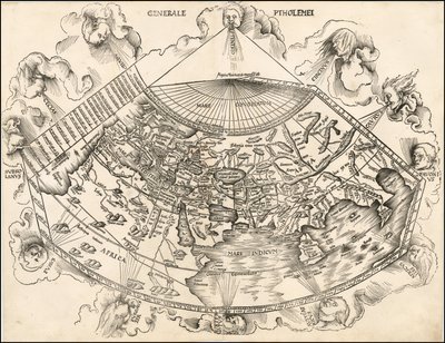 Ptolemæisk verdenskort fra 1513 af Martin Waldseemüller af Martin Waldseemuller