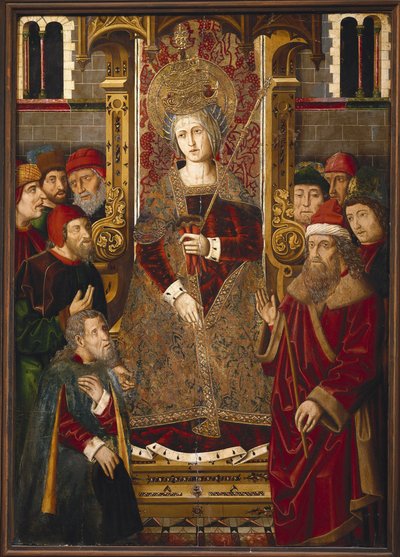 Sankt Helena af Martin & Ximenez Miguel (fl.1466 1505) Bernat