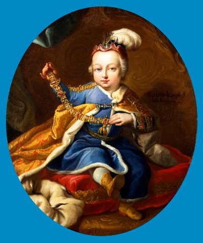 Prins Joseph, kommende kejser Joseph II af Østrig som barn, 1700-tallet af Martin van Mytens II