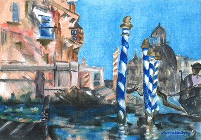 Canal Grande (Hyldest til Edouard Manet) af Martina Konitzky