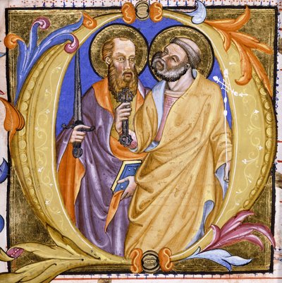 De hellige Peter og Paulus, ca. 1400 af Martino de Bartolomeo