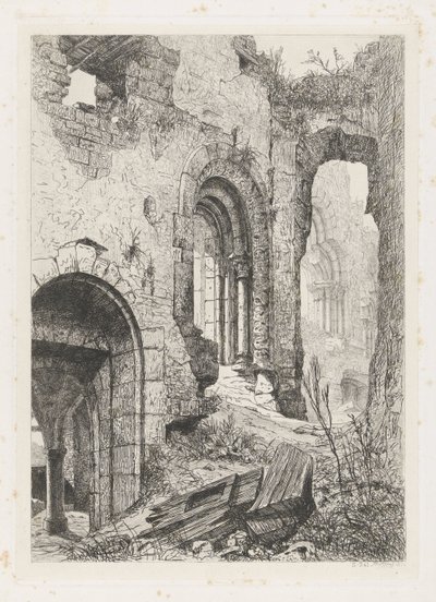 Vianden Slot af Martinus Antonius Kuytenbrouwer jr.