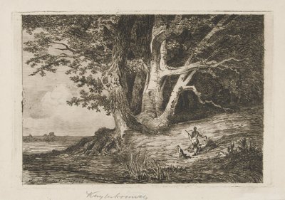 To jægere ved havnefronten af Martinus Antonius Kuytenbrouwer jr.