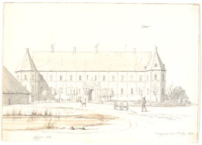 Herregården Voergaard af Martinus Rørbye