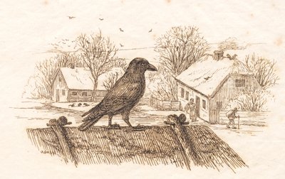 Illustration til "Halvhundrede Fabler for Børn" af Hey af Martinus Rørbye