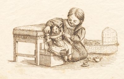 Illustration til "Halvhundrede Fabler for Børn" af Hey af Martinus Rørbye
