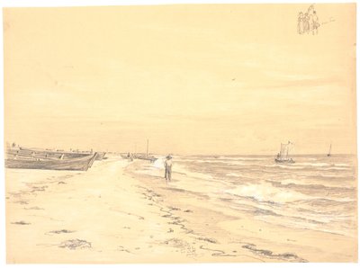 Parti af Sønderstrand, Skagen af Martinus Rørbye