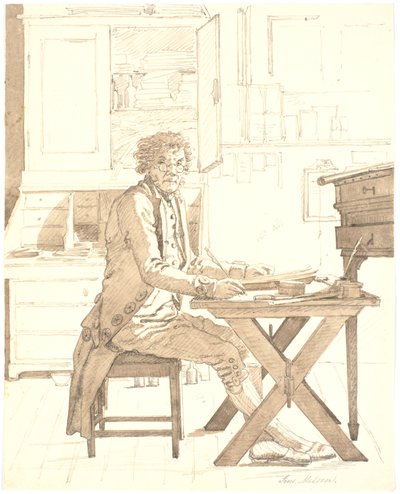 Skriveren Jens Melsen af Martinus Rørbye