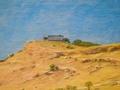 Udsigt fra Girgenti af Martinus Rorbye