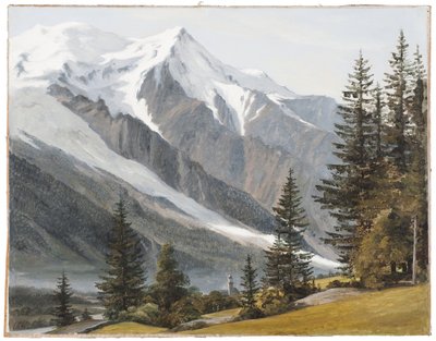Udsigt over Chamonix-Mont-Blanc af Martinus Rørbye