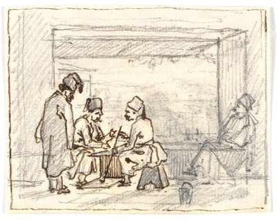 Brætspillende orientalere af Martinus Rørbye