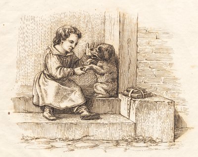 Illustration til "Halvhundrede Fabler for Børn" af Hey af Martinus Rørbye