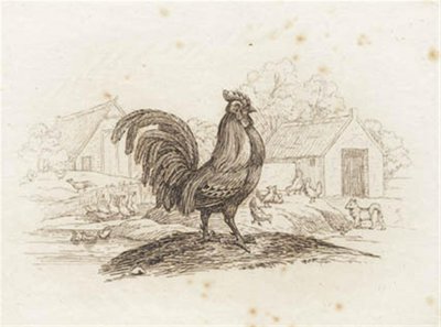 Illustration til "Halvhundrede Fabler for Børn" af Hey af Martinus Rørbye