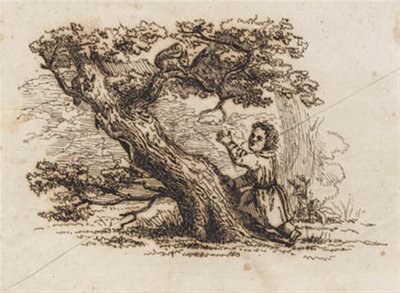 Illustration til "Halvhundrede Fabler for Børn" af Hey af Martinus Rørbye