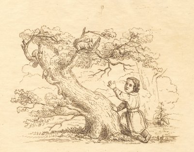 Illustration til "Halvhundrede Fabler for Børn" af Hey af Martinus Rørbye