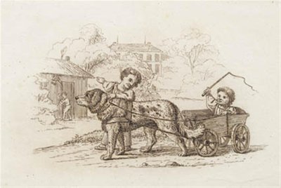 Illustration til "Halvhundrede Fabler for Børn" af Hey af Martinus Rørbye
