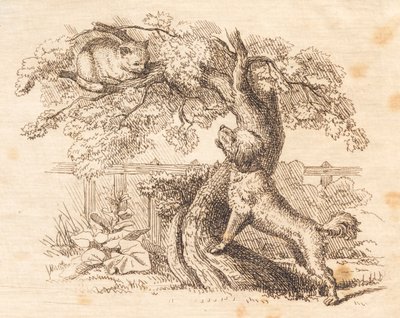 Illustration til "Halvhundrede Fabler for Børn" af Hey af Martinus Rørbye