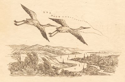 Illustration til "Halvhundrede Fabler for Børn" af Hey af Martinus Rørbye