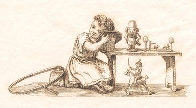 Illustration til "Halvhundrede Fabler for Børn" af Hey af Martinus Rørbye