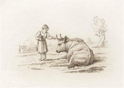 Illustration til "Halvhundrede Fabler for Børn" af Hey af Martinus Rørbye