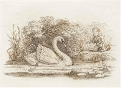 Illustration til "Halvhundrede Fabler for Børn" af Hey af Martinus Rørbye