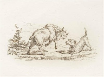 Illustration til "Halvhundrede Fabler for Børn" af Hey af Martinus Rørbye