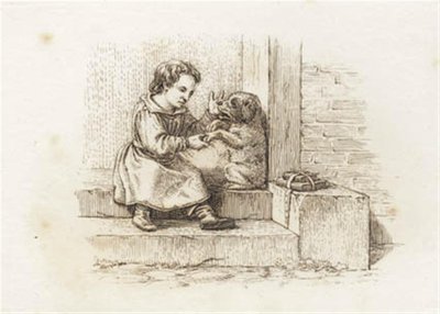 Illustration til "Halvhundrede Fabler for Børn" af Hey af Martinus Rørbye